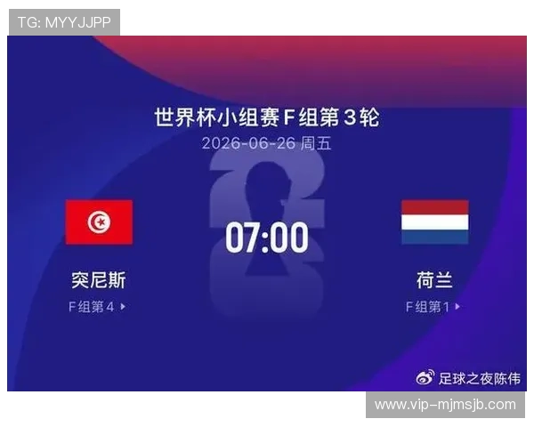 2026年世界杯突尼斯对阵荷兰比赛预期进球数分析与赛前预测 2026年世界杯突尼斯对阵荷兰比赛预期进球数分析与赛前预测
